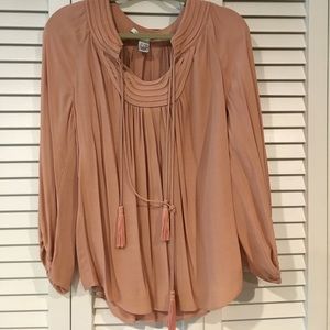 DIANEvonFURSTENBERG beautiful dusty rose / blush blouse